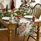 Reindeer Pine Cone Leaves Christmas Table Runner, Seasonal Winter Floral Kitchen Dining Table Decor for Home Party 13x72 Inch